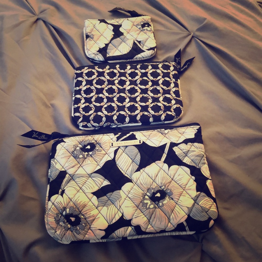 Vera Bradley Camellia 3 Set Travel Bags